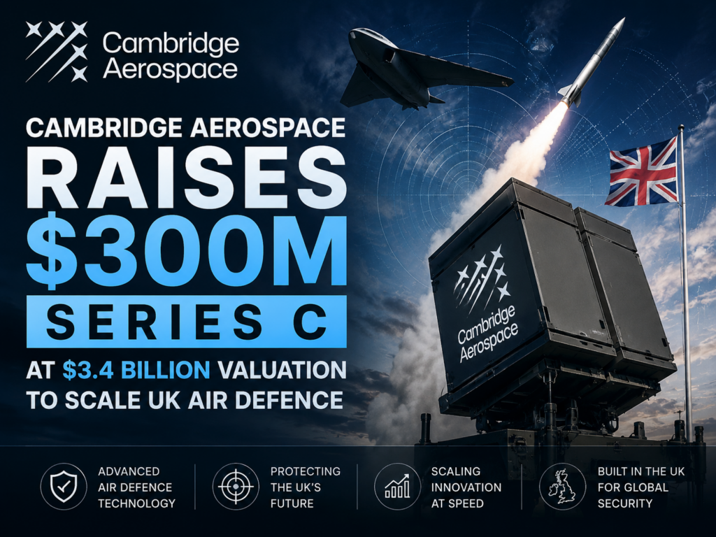 Cambridge Aerospace Raises Official $300M Series C at $3.4 B